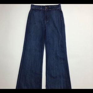 J Brand Wide Leg High Rise Soft Denim 28